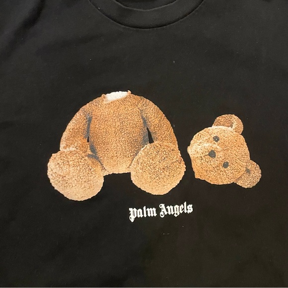 Palm Angles Teddy Bear Black T-Shirt - Picture 2 of 5